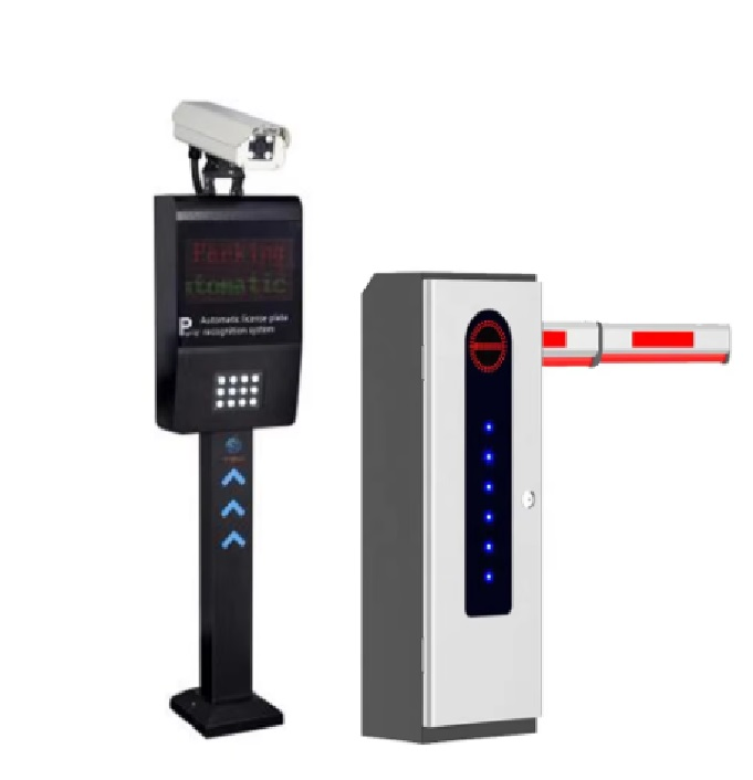 Automatic Gate Parking Kiosk with (POE 8 Ports 12V) to Power Camera Pay Station Car Parking Management System