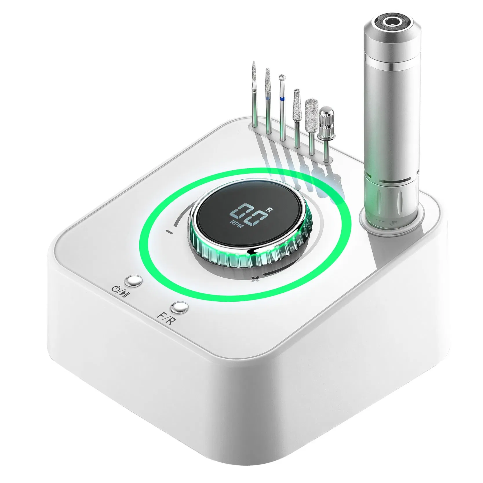 Amazon Hot Selling Professional High Speed 40000rpm Desktop Specialty Shaped Freeing Hands Nail Drill Manicure Machine