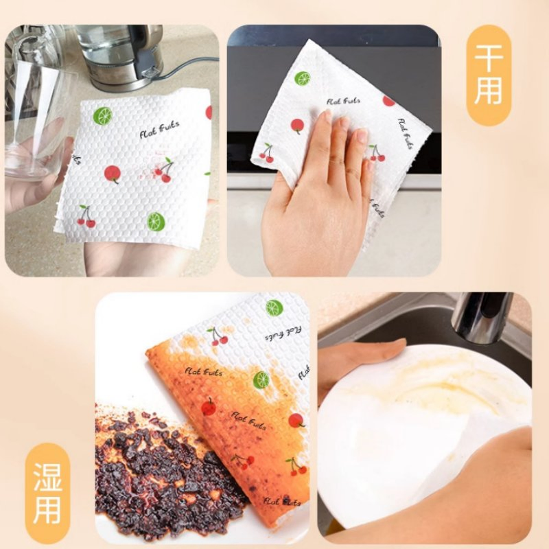Custom China Quality Cheap 2 Ply Bamboo Fast Absorbent Embroidered Kitchen Paper Soft Towel