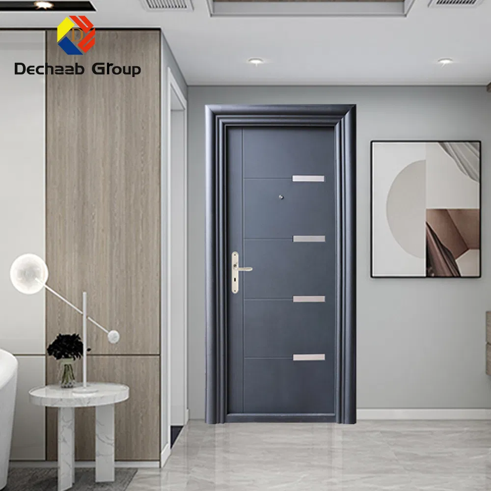 Modern Security Stainless Steel Iron Single/Mother-Son/Double Door Factory Customized Satety Entrance Main Metal Door