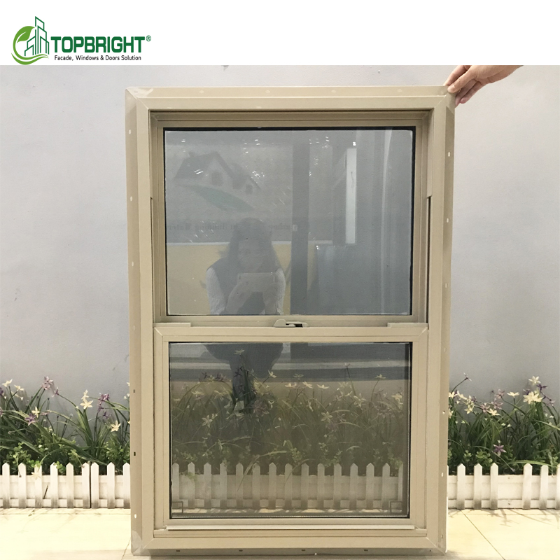 Modern Design PVC Windows for Houses Plastic Hung Windows Wind Resistance Single-Slider Hung Windows