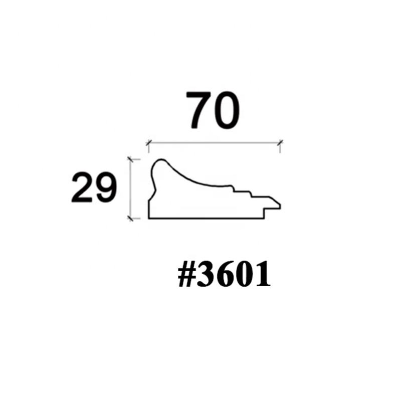 High Quality 49 mm Width Picture Frame Moulding Factory Price White Black PS Frame Moulding