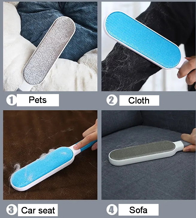 Reuseable Double Side Hair Remover Lint Brush for Cloth and Pets