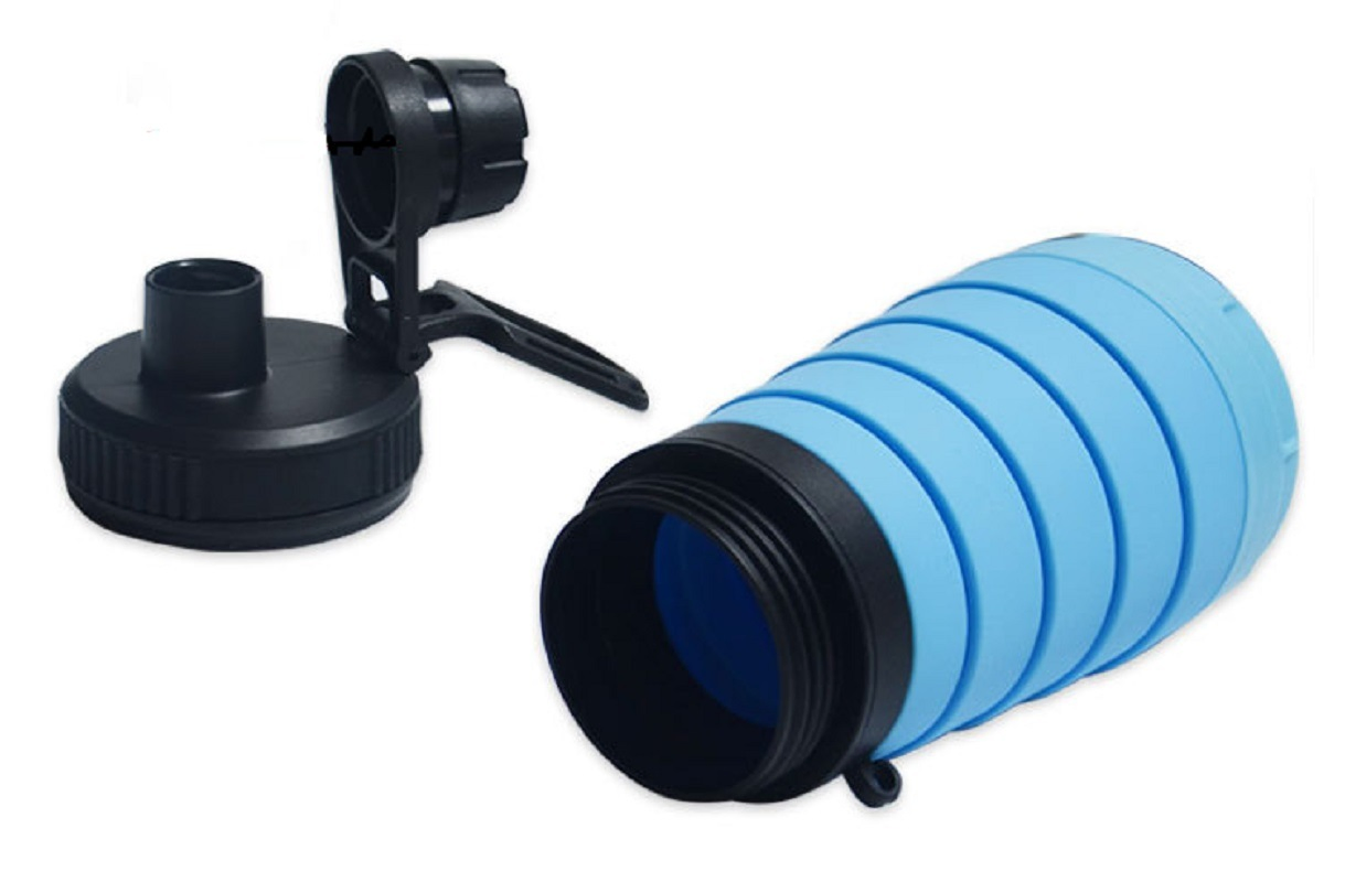Collapsible Water Bottle Reusable Drinking Container Leak Proof Silicone Travel Flask Wyz16181
