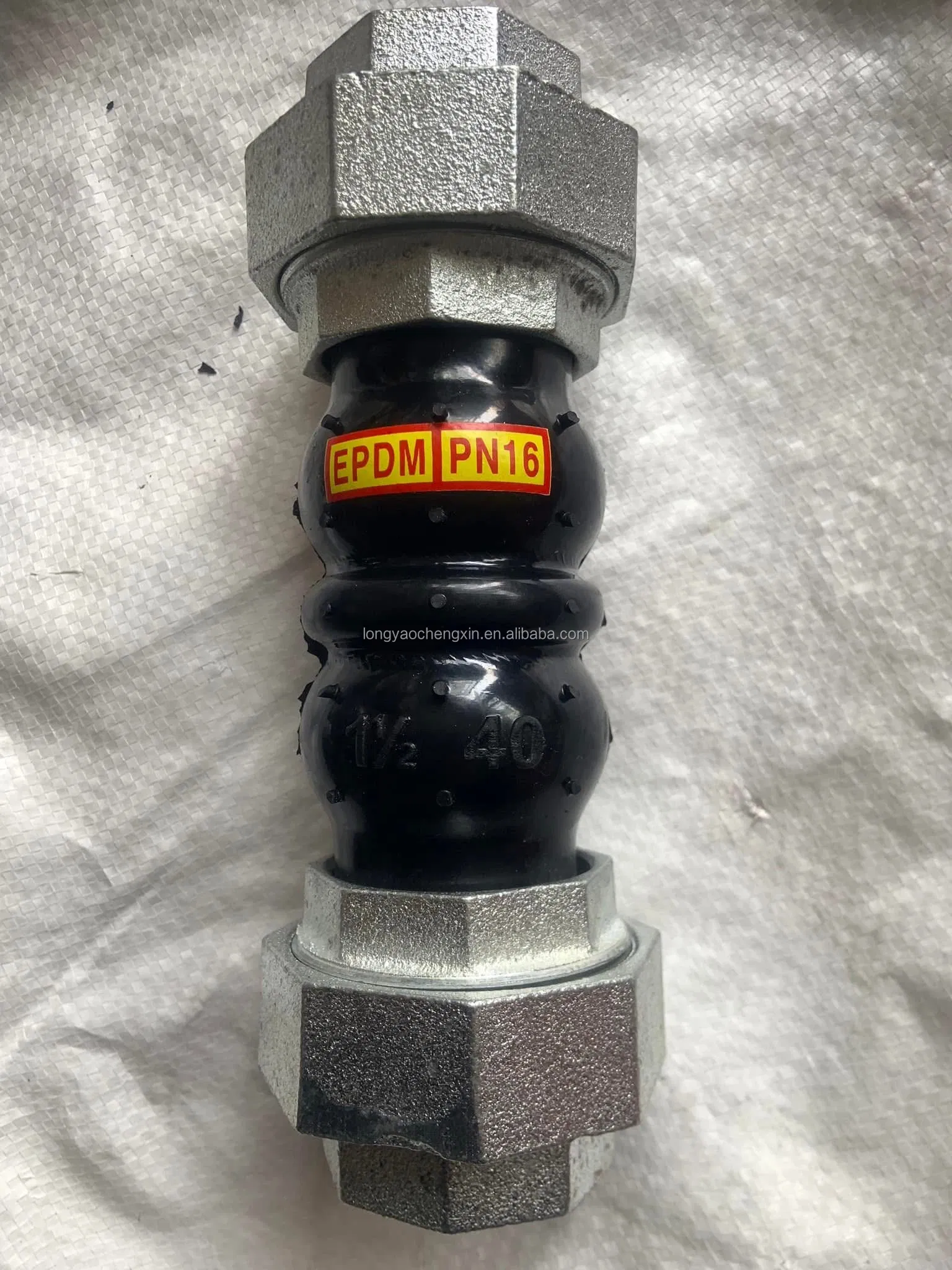 Rubber Pipe Expansion Joints Thread End EPDM Pn16 Thread Union Dismantling Joint DIN ANSI BS GOST Rubber Fexible Joint