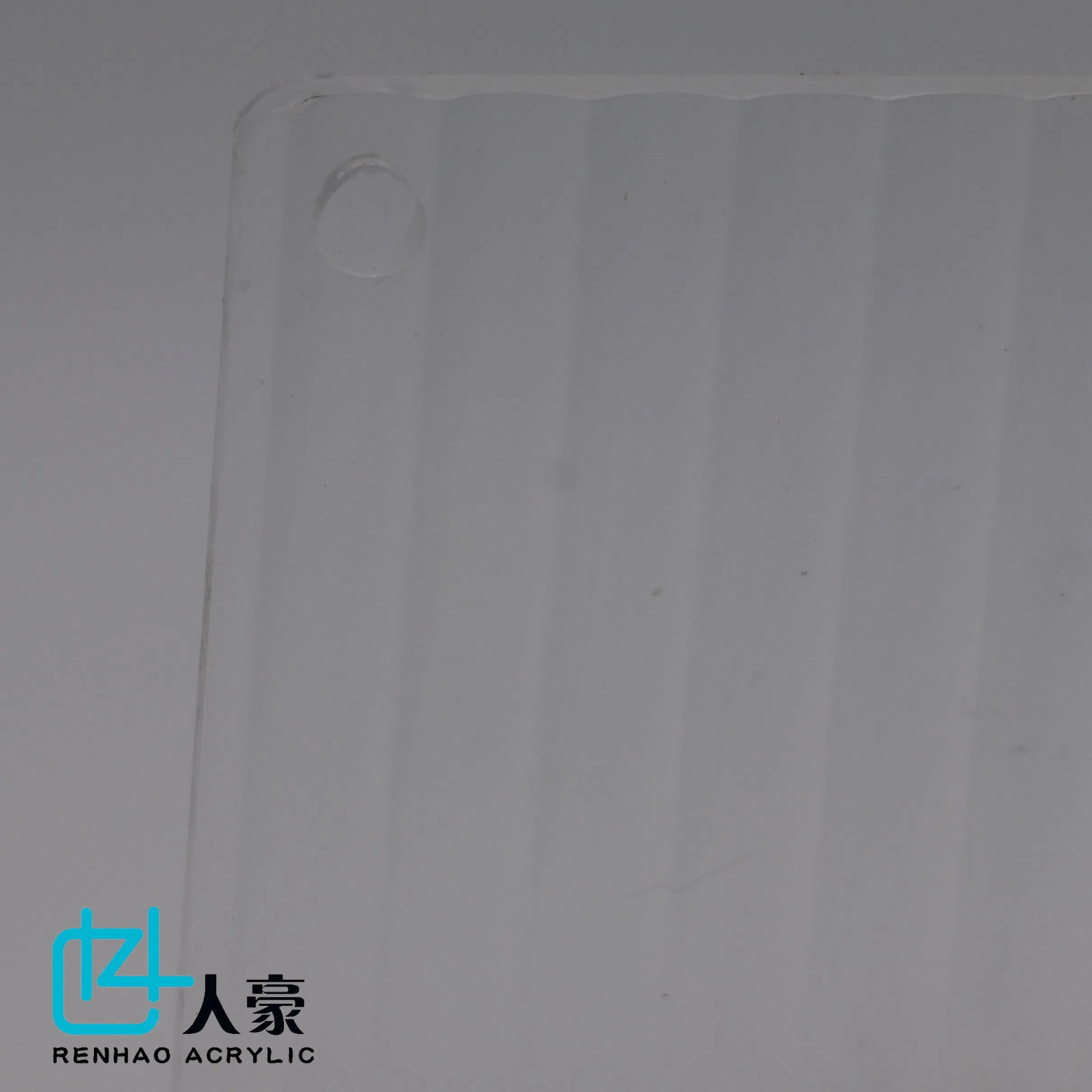 Special Corrugated (Textured) Acrylic Sheets Sheet for Advertising with Concave Stripes Surface