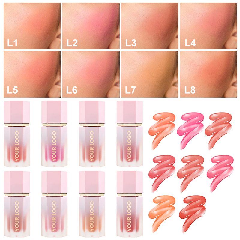 Hot Selling Cosmetics Cream Velvet Liquid Blusher for Liquid Blush