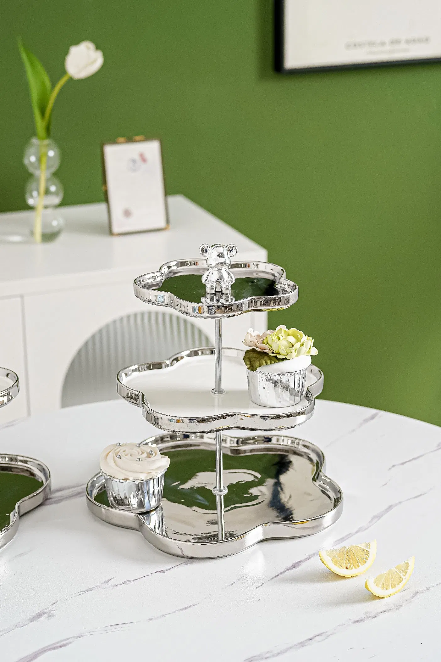 Wooden Tiered Server for Premium Dessert Showcases and Events