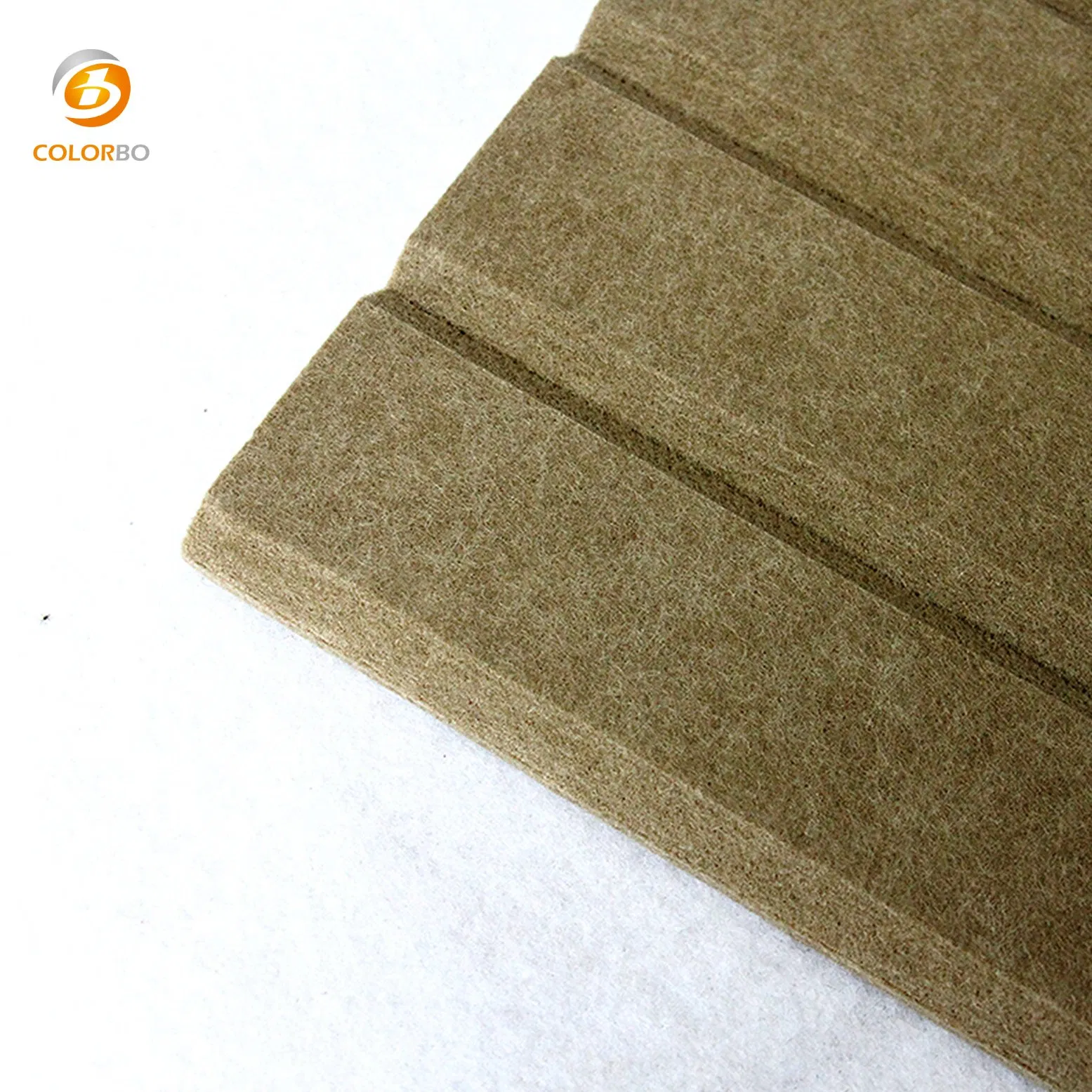 Eco Friendly V-groove cutting Polyester Acoustic Panels Tile  , Acoustic Treatment Panels