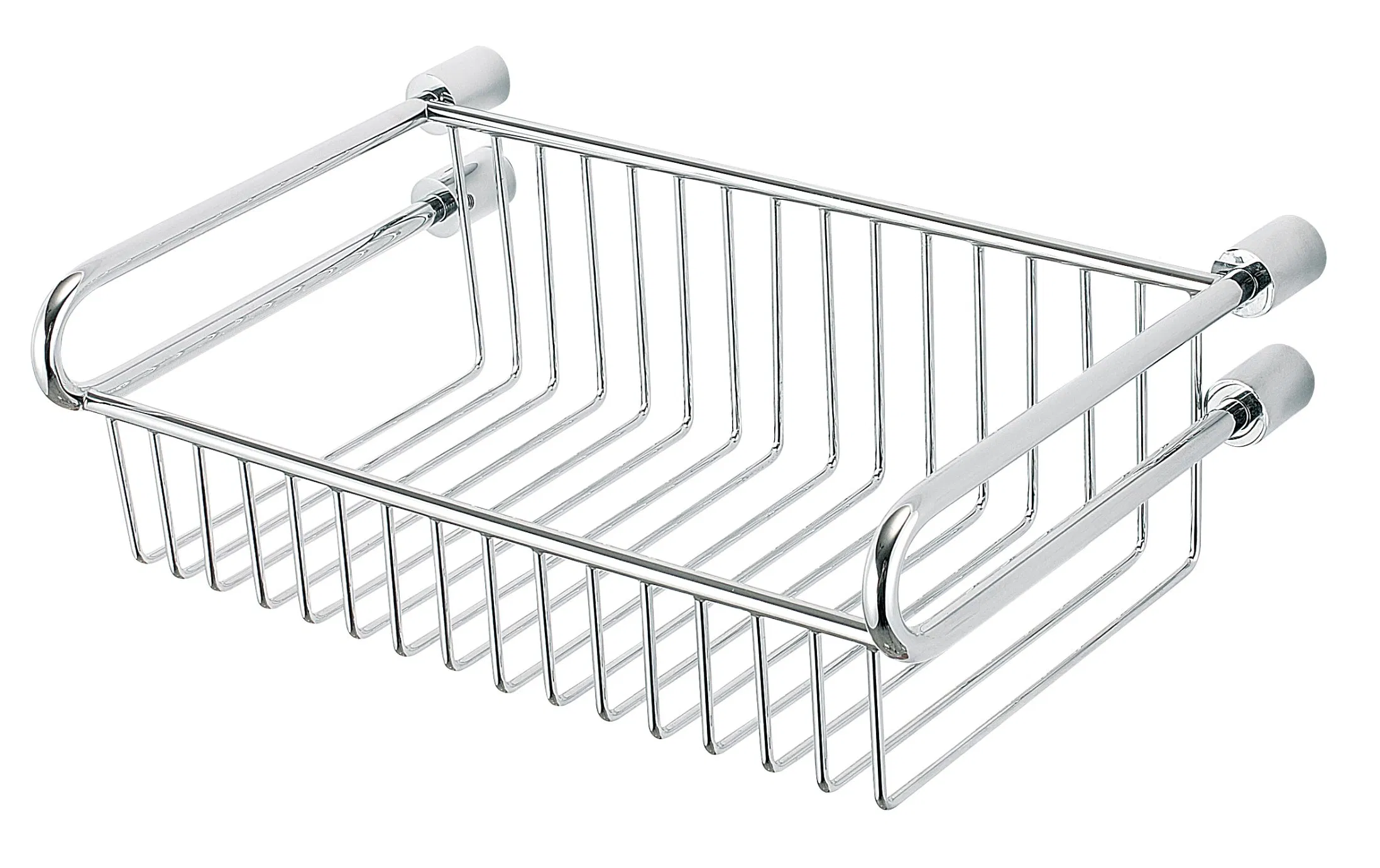 Brass Chrome Bathroom Wire Basket Container