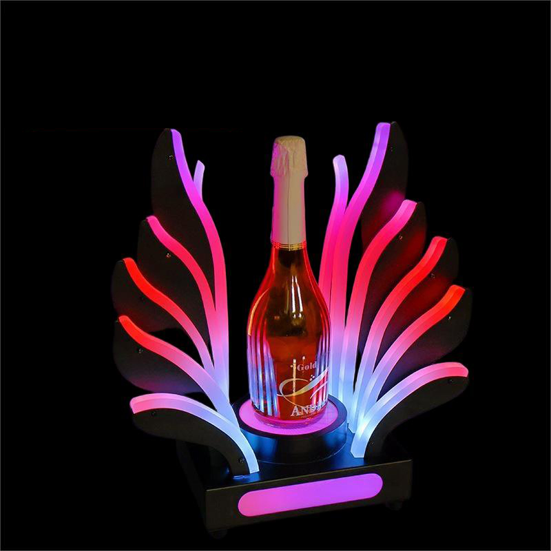 Remote-Controlled Luminous Champagne Alcohol Holder LED Glorifier Bottle Display Presenter