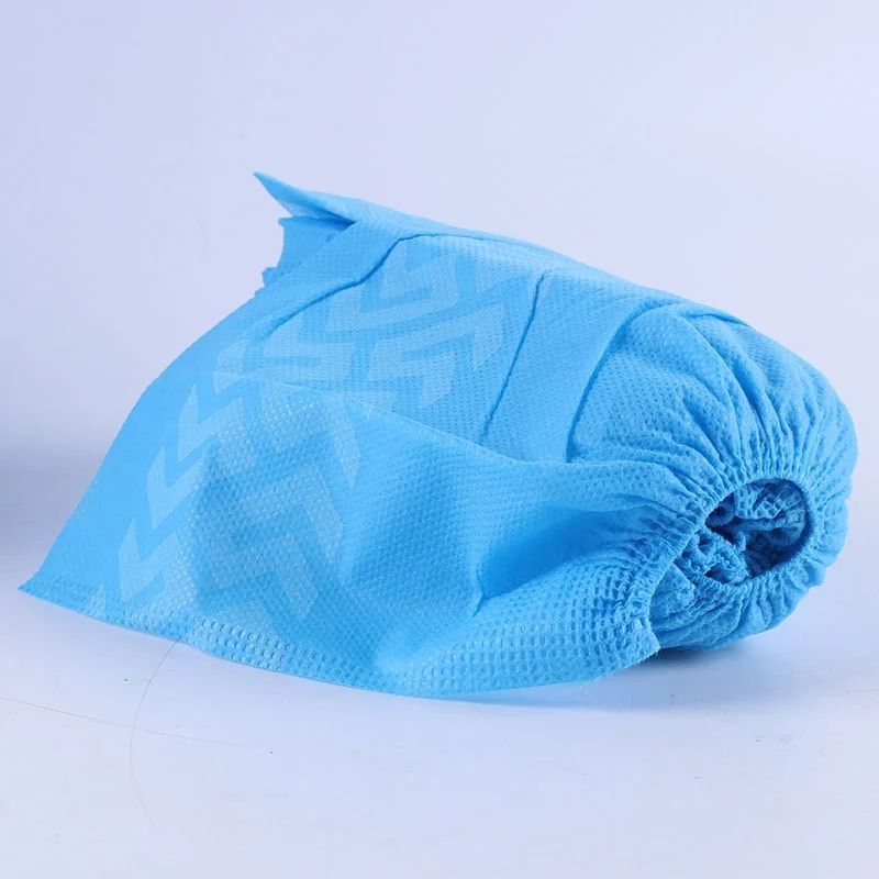 Disposable Protective Non-Woven Fabri Anti/Non-Slip Shoe Cover for Construction, Workplace, Indoor Carpet Floor Protection