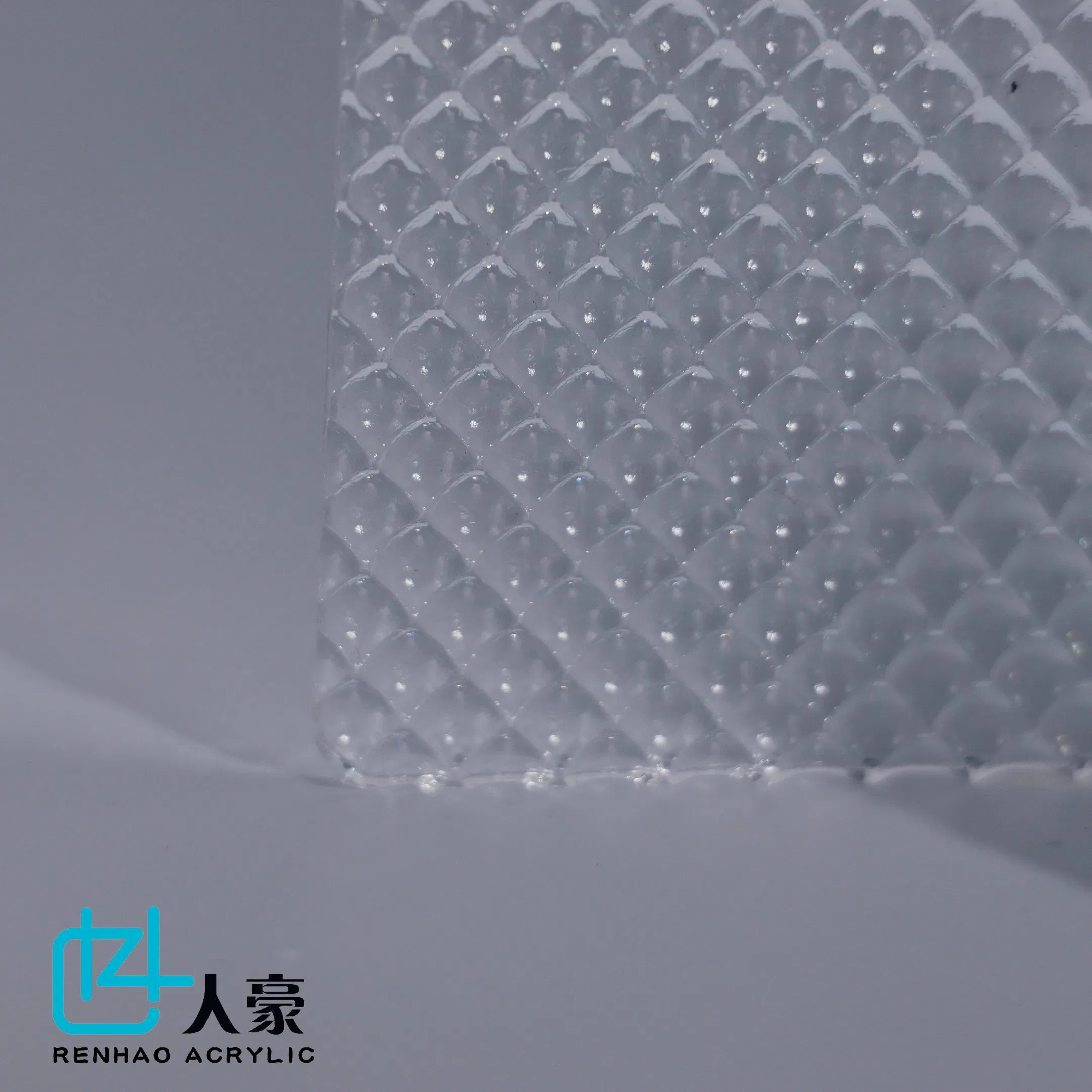 Special Corrugated (Textured) Acrylic Sheets Sheet for Advertising with Fish Scale Texture Surface