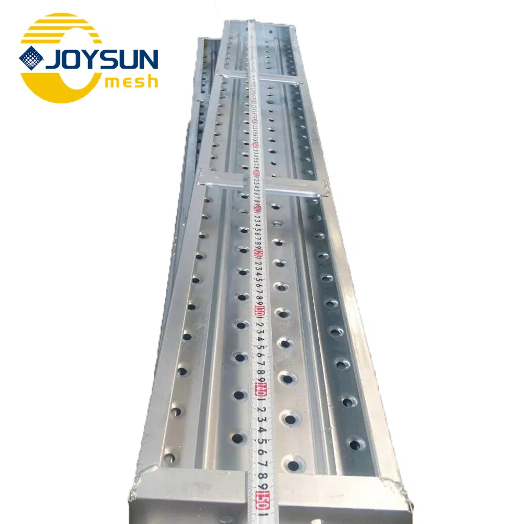 Strong Powerful Galvanized Scaffolding Steel Plank Perforated Metal Walkway Board Construction Site Steel Platform Plank Without Hooks Catwalk with Hooks