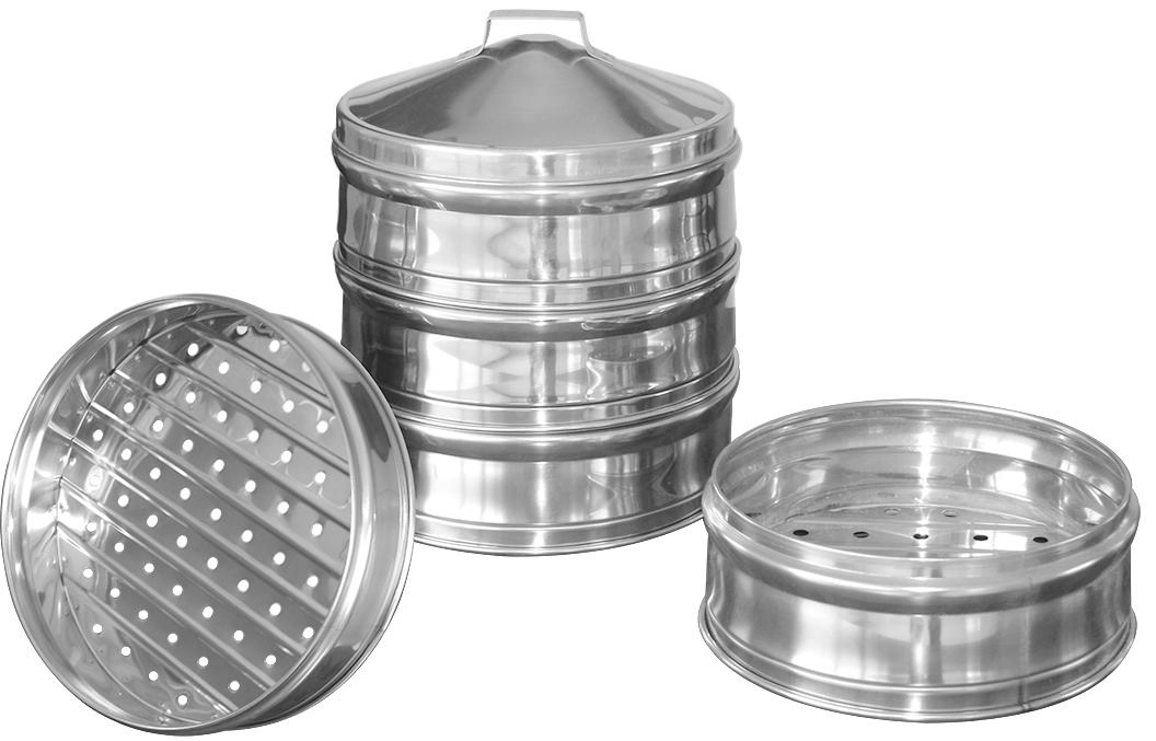 Commercial Stainless Steel Kitchenware Small Steaming Pot Steamer Without Handle