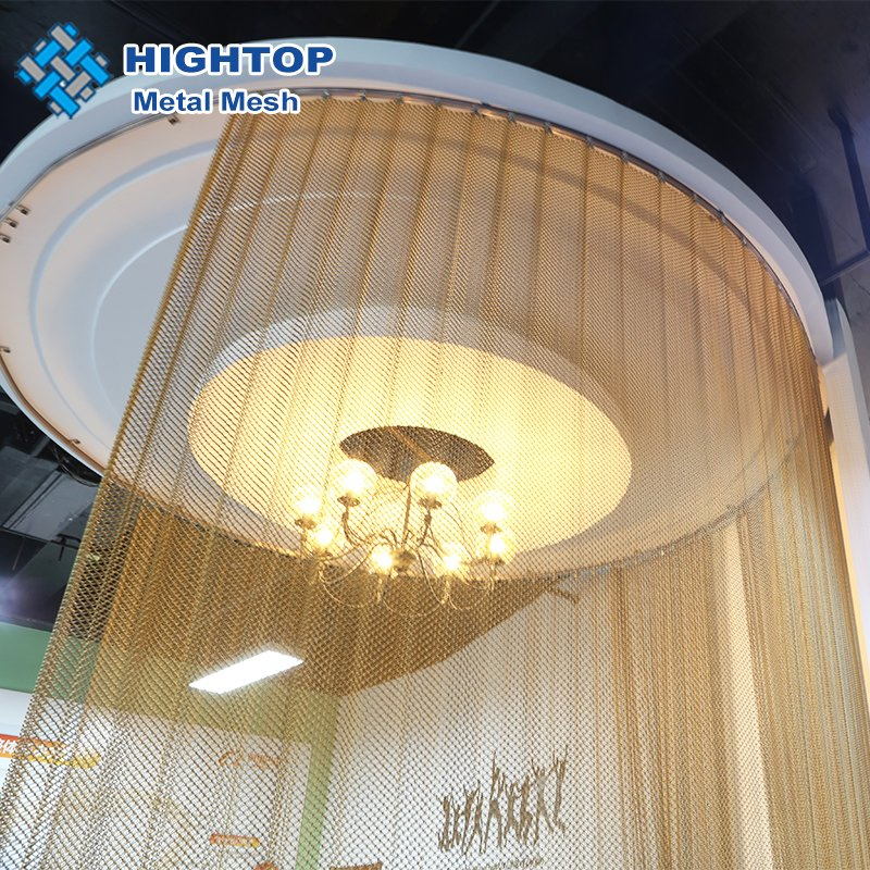 Decorative Curtains Cascade Metal Chain Drapery Mesh Fabric