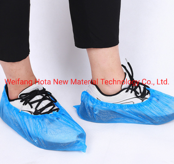 Eco-Friendly Disposable Blue Slip-Resistant PP Shoe Covers