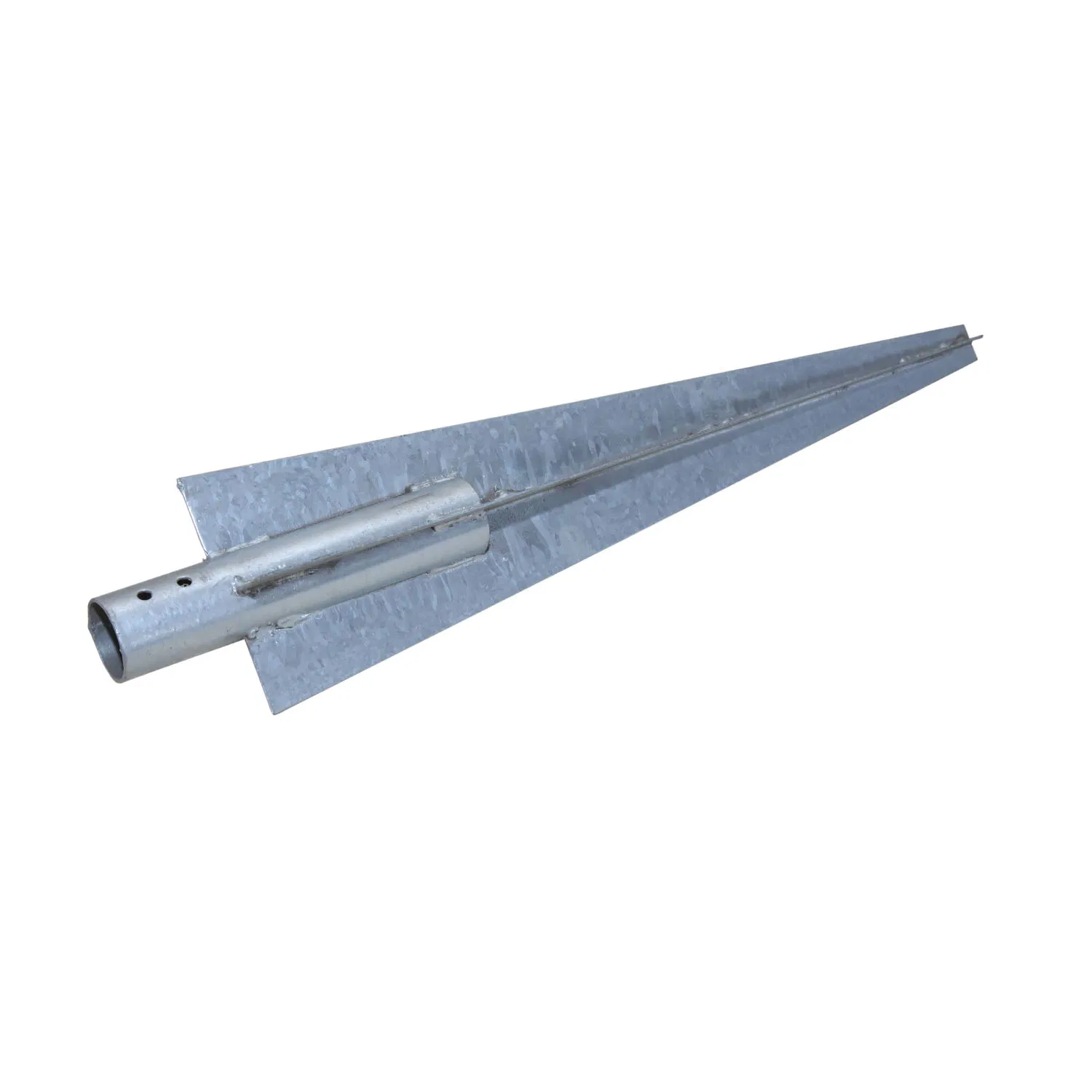 Винтовой анкер для грунта с солнечными панелями