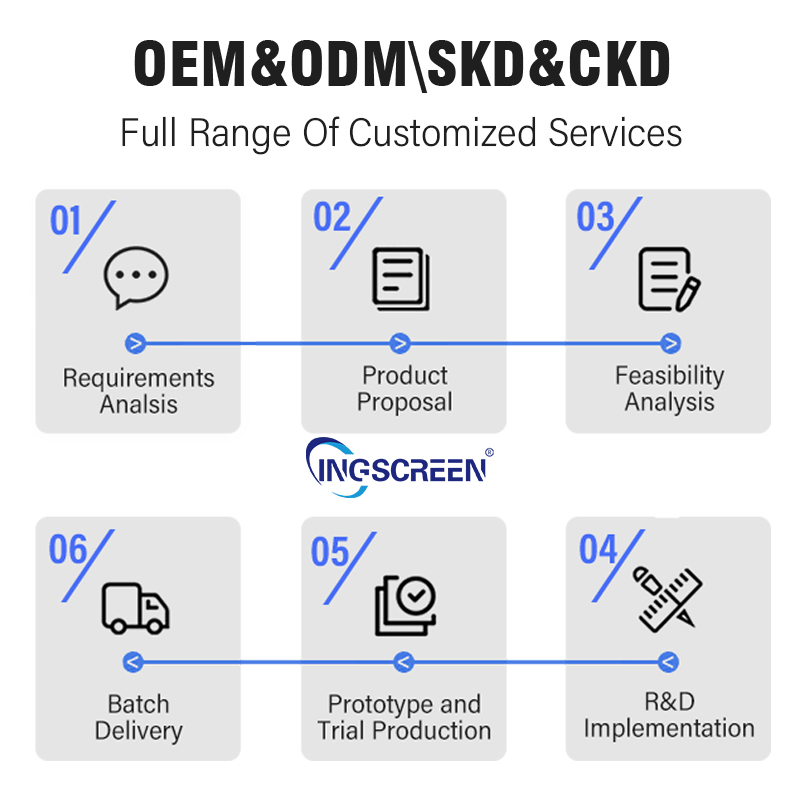 49-дюймовый сенсорный дисплей Ingscreen C-Curved для рекламы