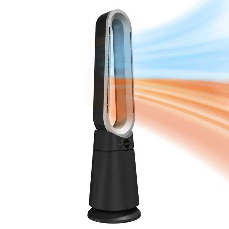 Kc CE CB Certificate Large Oscillation PTC Ceramic Fan Heater Tip-Over Protection Bladeless Tower Heater Fan