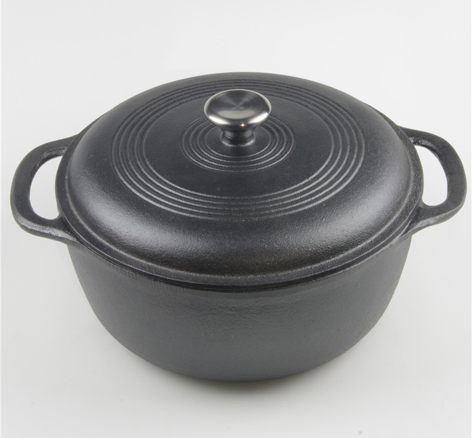 Heavy Duty Enameled Cast Iron Dutch Oven with Dual Handles Cast Iron Thermal Cooker with Cover