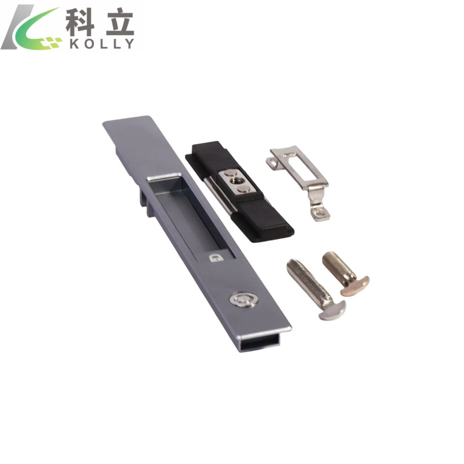 Childproof Anodic Oxidation Glass Door Strip Lock for Safety