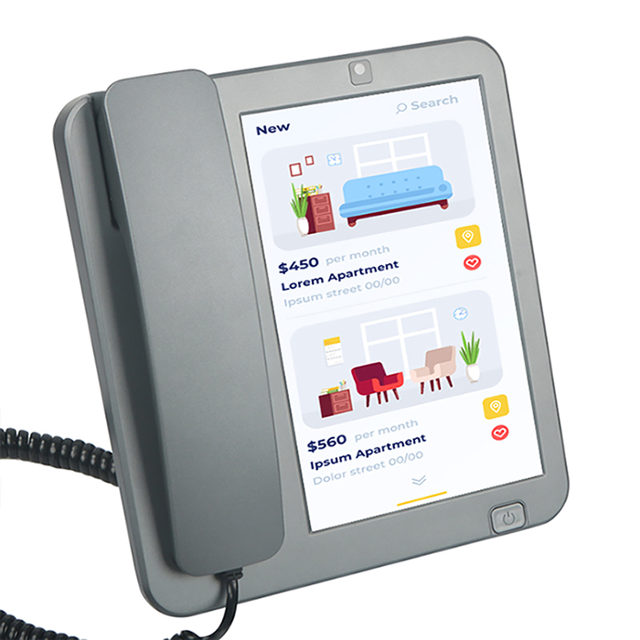 4G LTE Android Smartphone with Handset in Stylish Grey