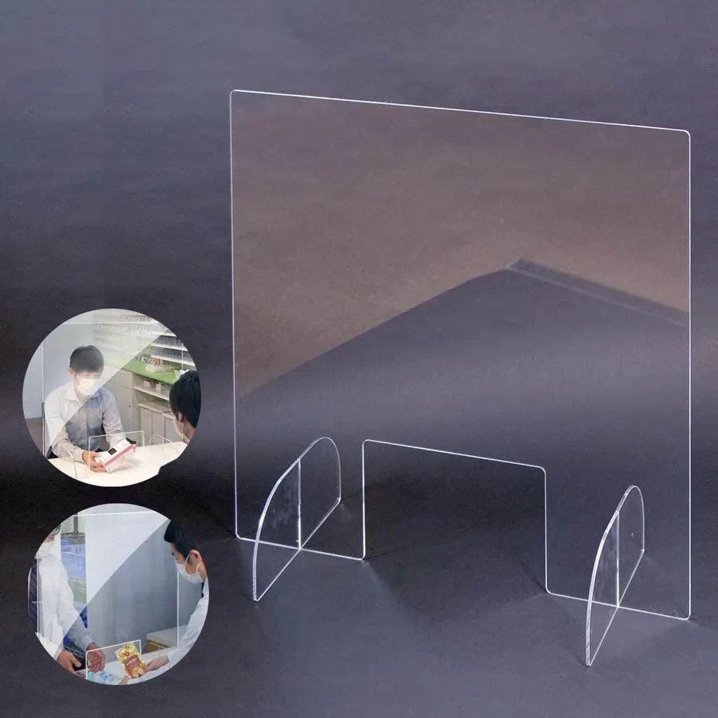 Sneeze Guard Standing Screen, Sneeze Guard Glass Office, Nail Salon