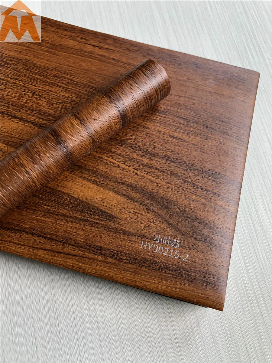 Huichuang PVC Film with Wood Grain for Doors/Washing Room Cabinet/Furniture