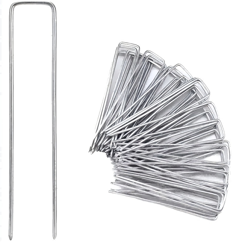 Galvanized Garden Floor Staples Lawn Nail 6 Inch