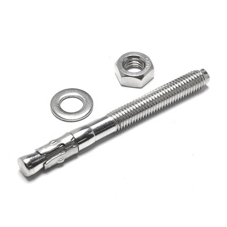 A2 A4 SS304 M6 M8 M10 Expansion Hex Washer Nut Sleeve Bolt Anchor Stainless Steel Concrete Wedge Anchor