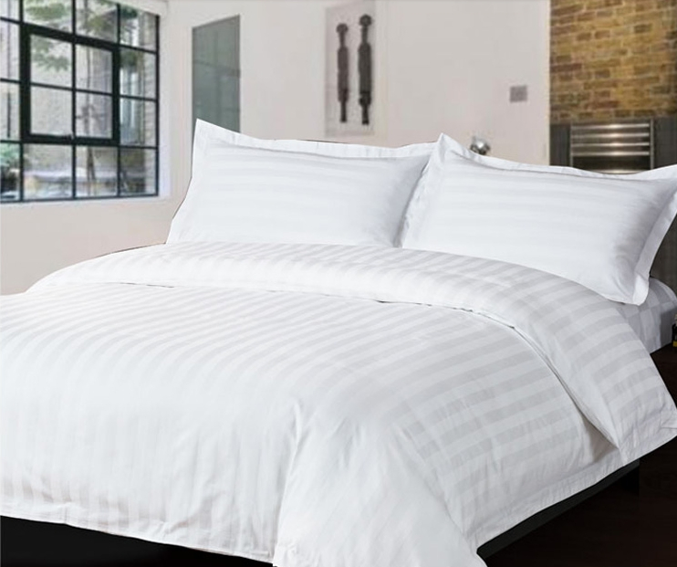 Wholesale Comforters Bedding Set 100% Cotton Single Bedsheets White Hotel Bed Linen
