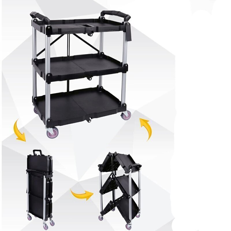 Factory Supply Multi-Tier Stainless Steel Trolley Service Kitchen Food