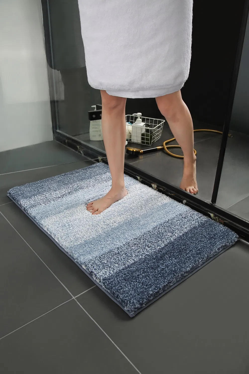 Hotel Bathroom Use Kitchen Living Room Water Absorb Noise Absorb Soft Cotton Floor Mat Carpet