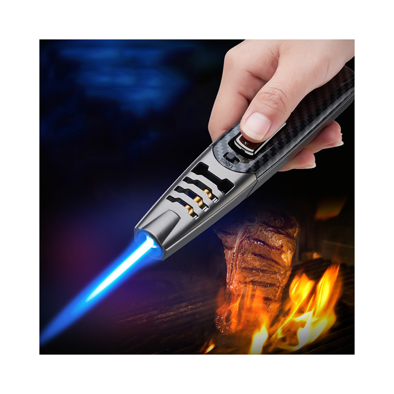 Torch Jet Flame Gas Cigar Pen Gun Luxury Set Butan Tripl Dispos 4 Larg New Orange Custom Logo Novelti Mini USB Kitchen Torch Lighter