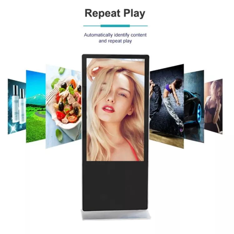 High Performance 55 Inch Floor Stand Interactive LCD Kiosk Display Digital Signage for Advertising Equipments