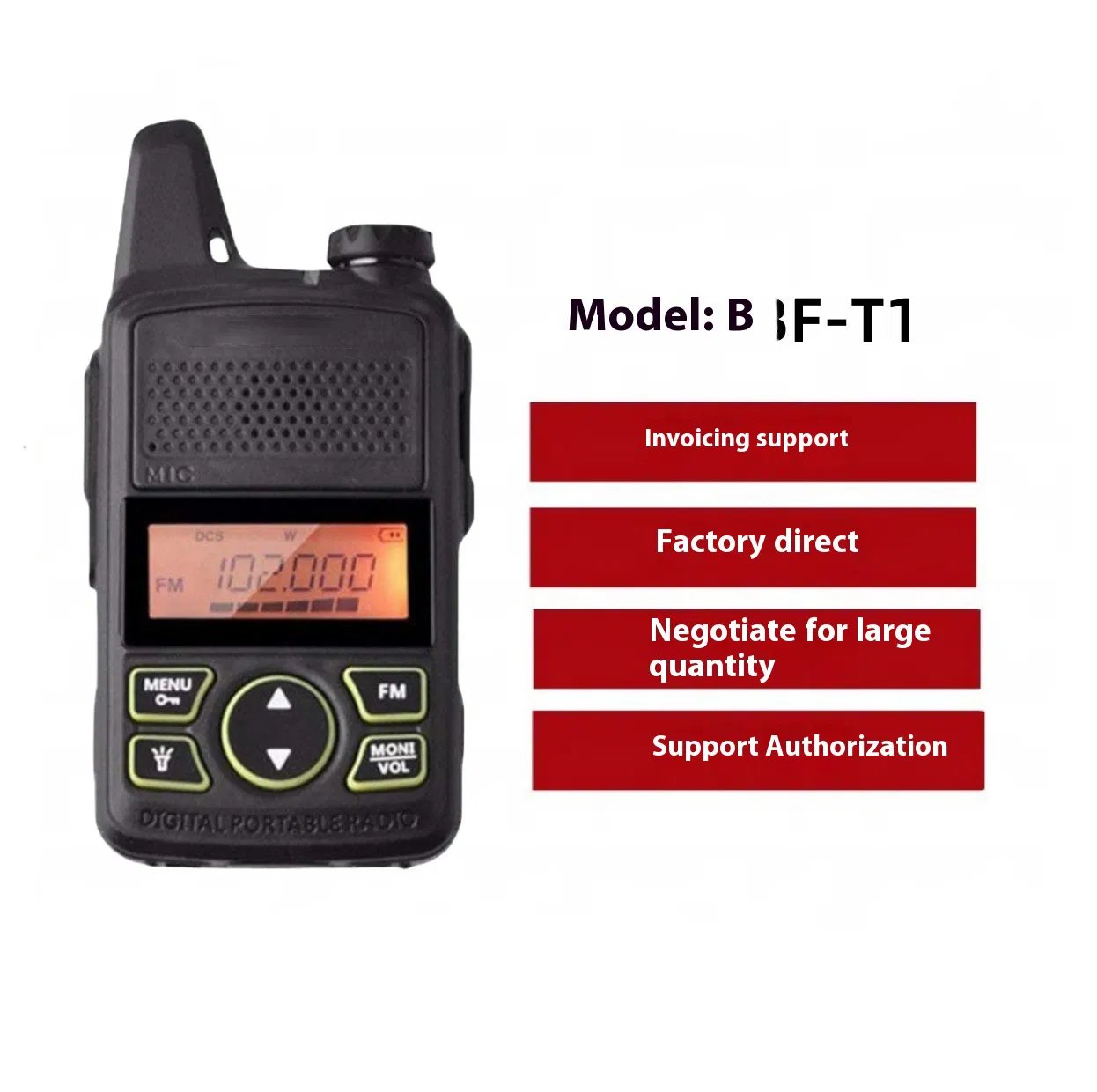 Рация Bf-T1 Walkie Talkie Mini, 16 каналов