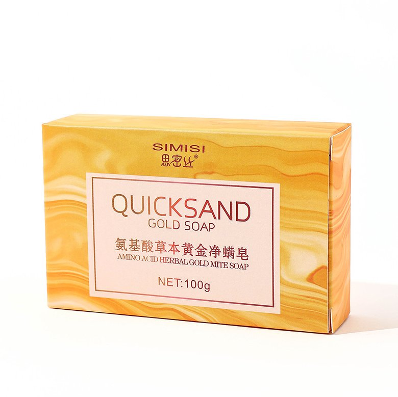 Online Wholesale and Retail 24K Gold Mite Cleaner Essential Oil Soap for Face Wash Body Anti-Mite Soap Essential Oil Soap