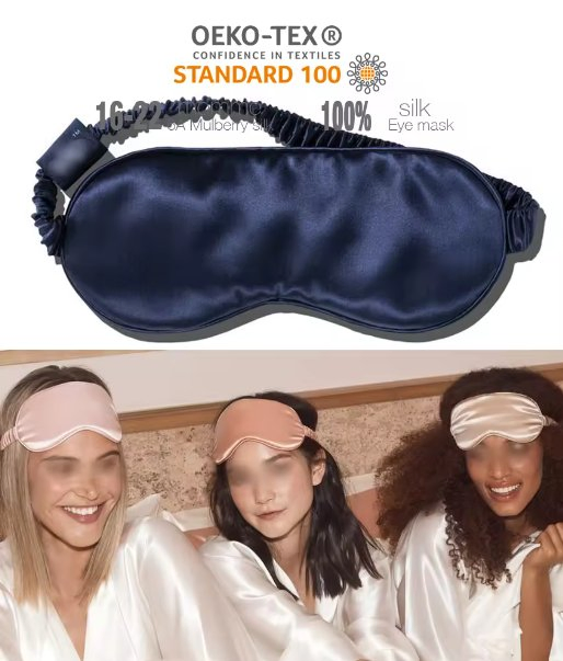 Wholesale Blindfold Natural Travel Mulberry Silk Sleeping Under Eye Masks Silk for Eye Sleep Silk Eyemask