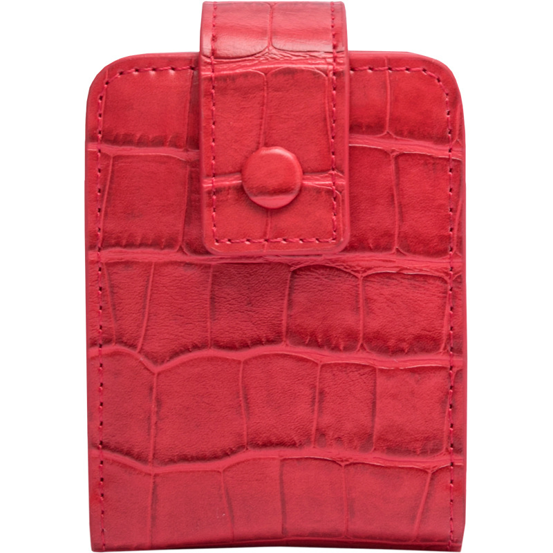 PU Multi-Color Lipstick Holder with Mirror Makeup Lipstick Bag