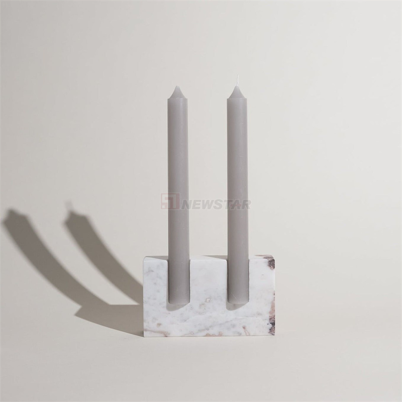 Newstar Home Decoration Natural Marble Tray Travertine Tray Plate Candle Holder Tray