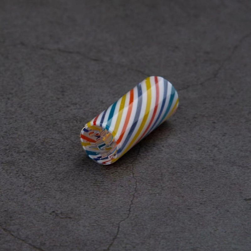 Borosilicate Colored Glass Spiral Cigarette Holder