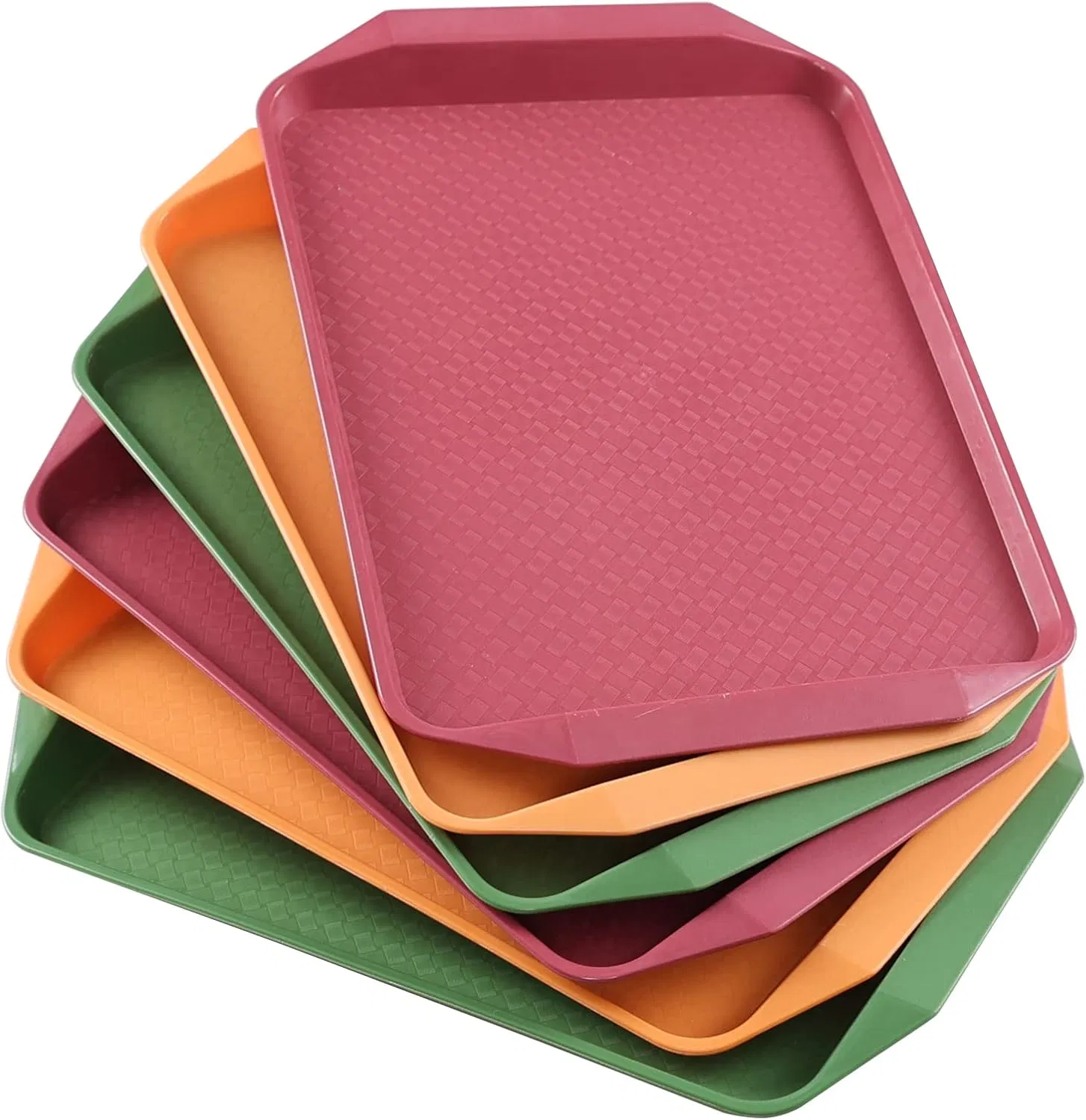 Food Use and Plastic Material PP Serving Trays for Canteen Hotel