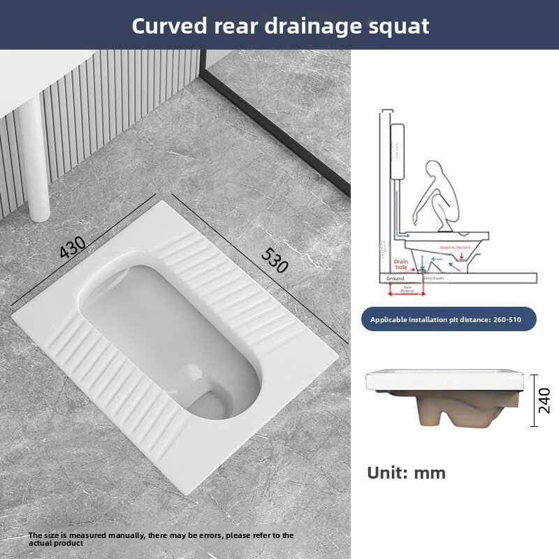 High-Quality Ceramic Squat Toilet for Durability and Style
