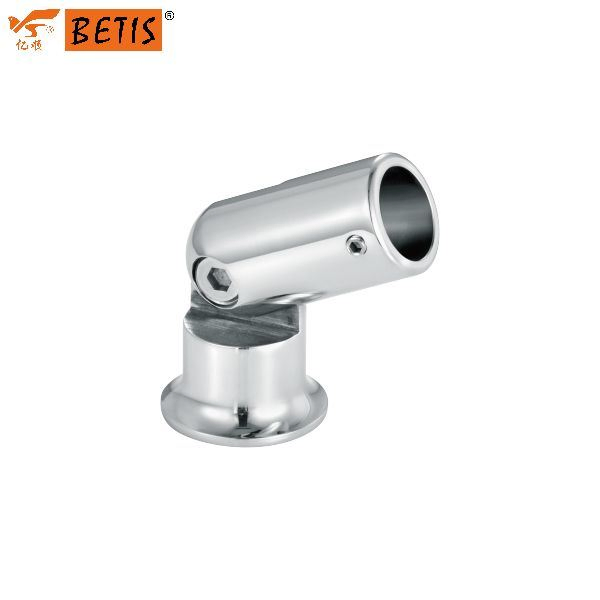OEM 2024 Hot Sale Tempered Glass Door Hardware Durable Public Shower Room Hardware Available Adjustable Base-Pipe Connector for Glass Door