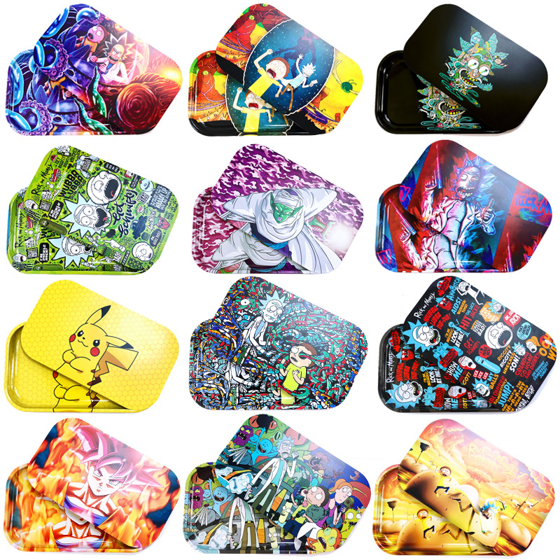 in Stock Cigarette Tray with Lid Rolling Tray Smoking Set