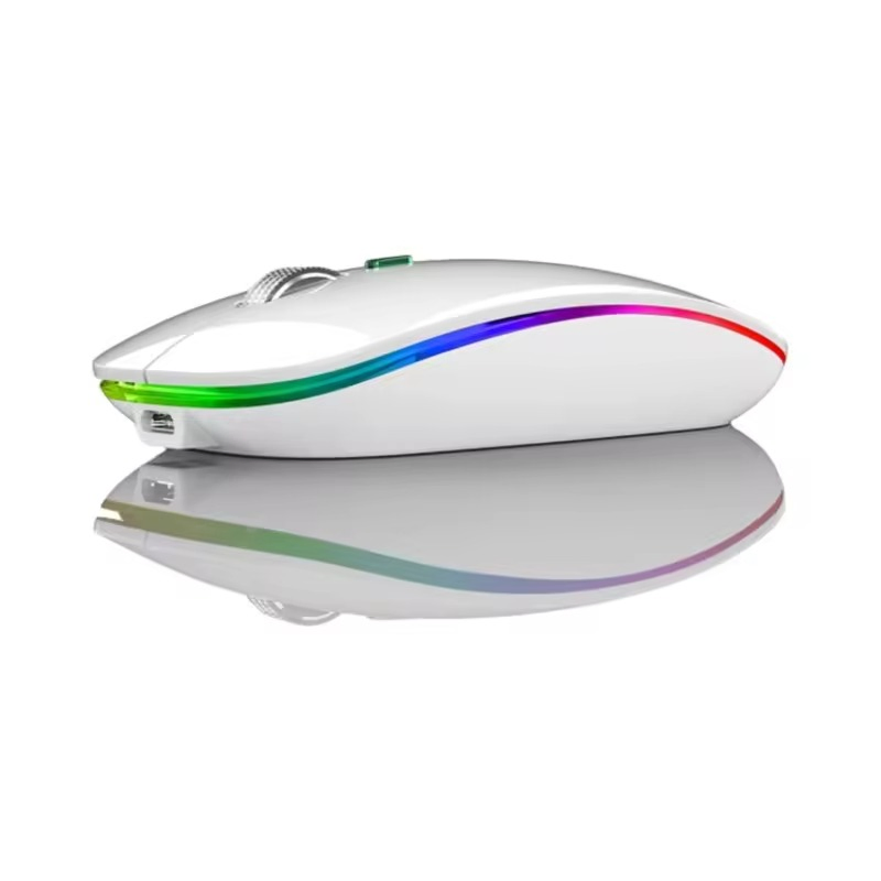 Promotional Rechargeable Slim Portable Design LED Wireless Silent Mouse