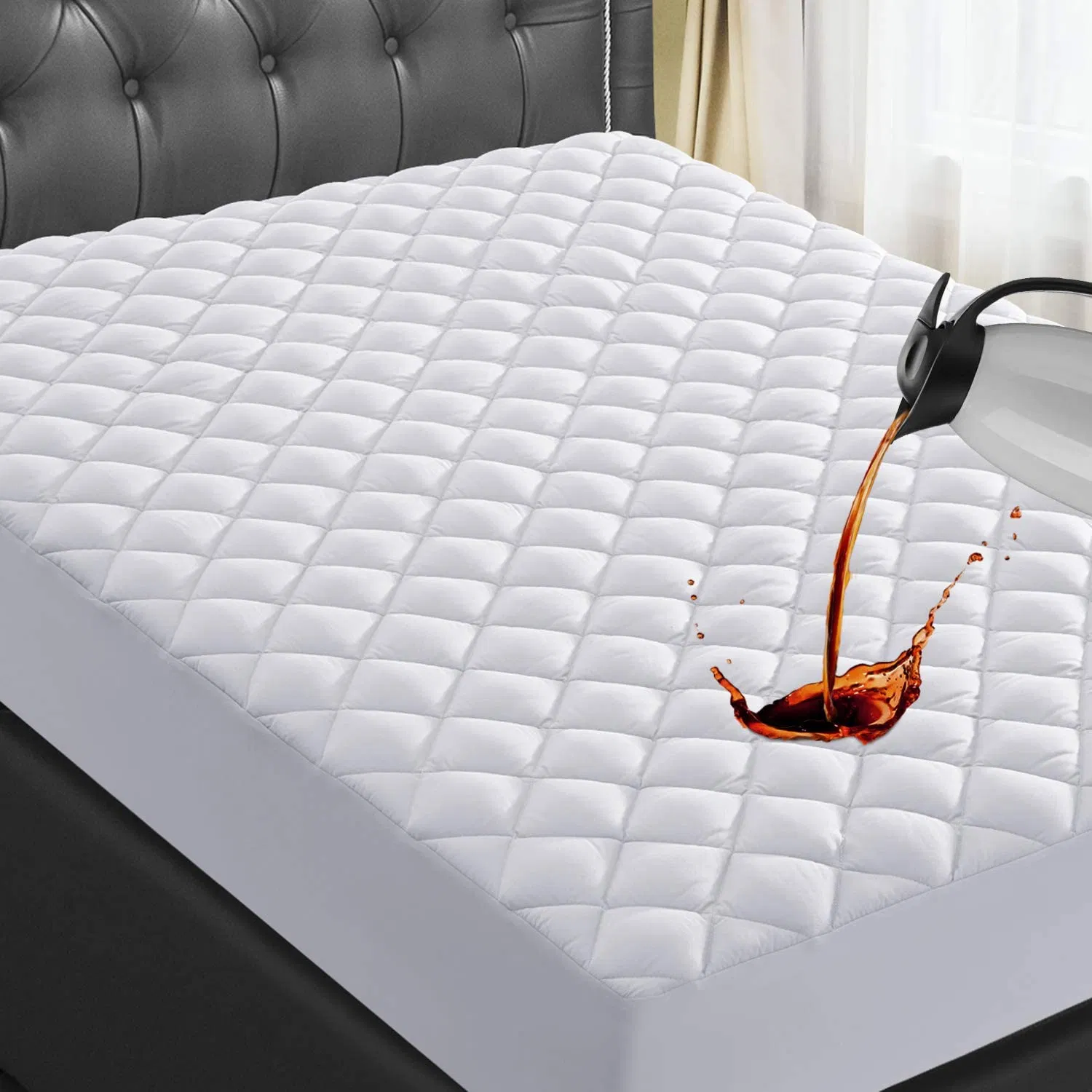 Hot Sale Microfiber Waterproof Mattress Protector