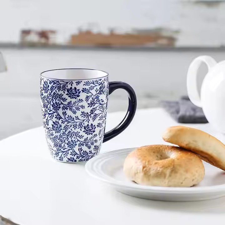 12/14oz Mug Cup Decal and Colored Glaze Stoneware Porcelainware Tableware