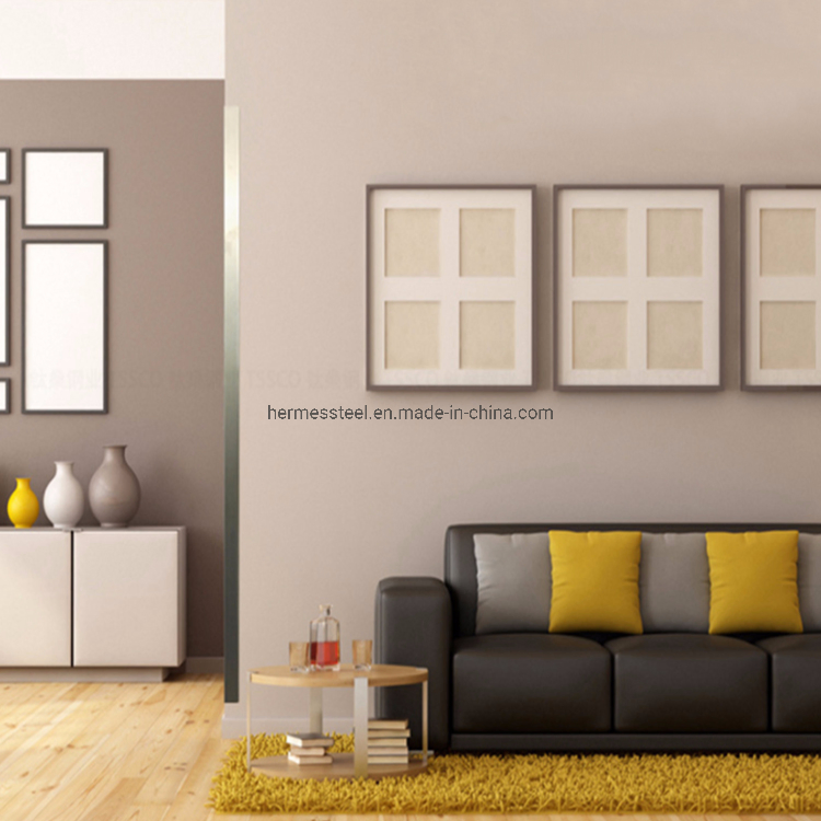 Stainless Steel V-Shape Angle Profile with Color 800 G Mirror Finish Used as Wall Corner Protector